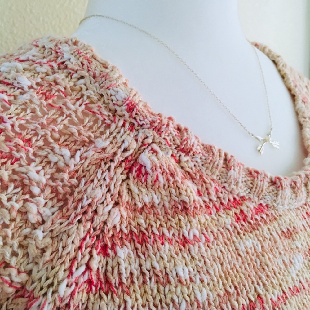 American Rag Pink Multi Button Back Sweater - Picture 4 of 8